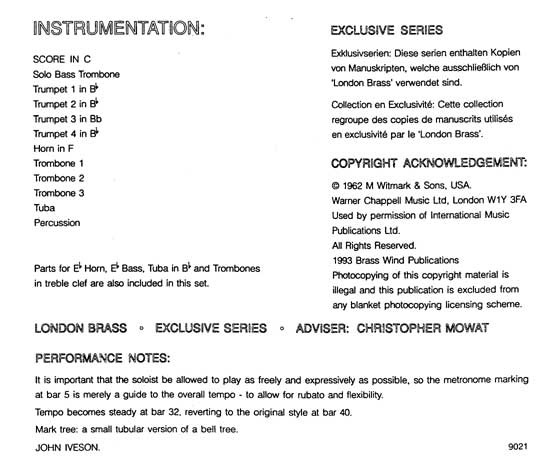 Instrumentation Sample