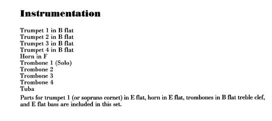 Instrumentation Sample