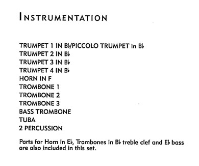 Instrumentation Sample