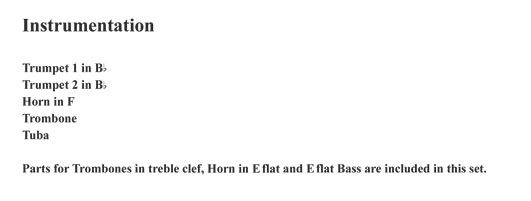 Instrumentation Sample