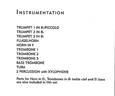 Instrumentation Sample