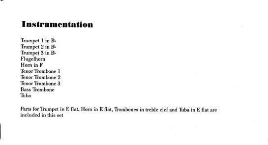 Instrumentation Sample