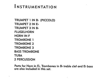 Instrumentation Sample