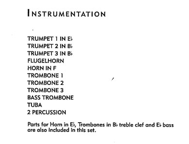 Instrumentation Sample