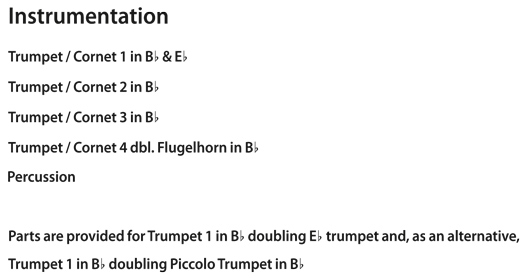 Instrumentation Sample