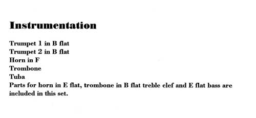 Instrumentation Sample