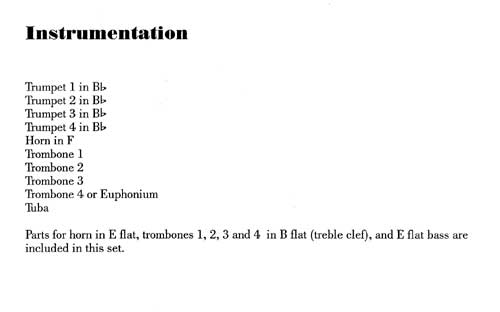 Instrumentation Sample