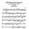 A Bach Recital for Trombone  Thumbnail